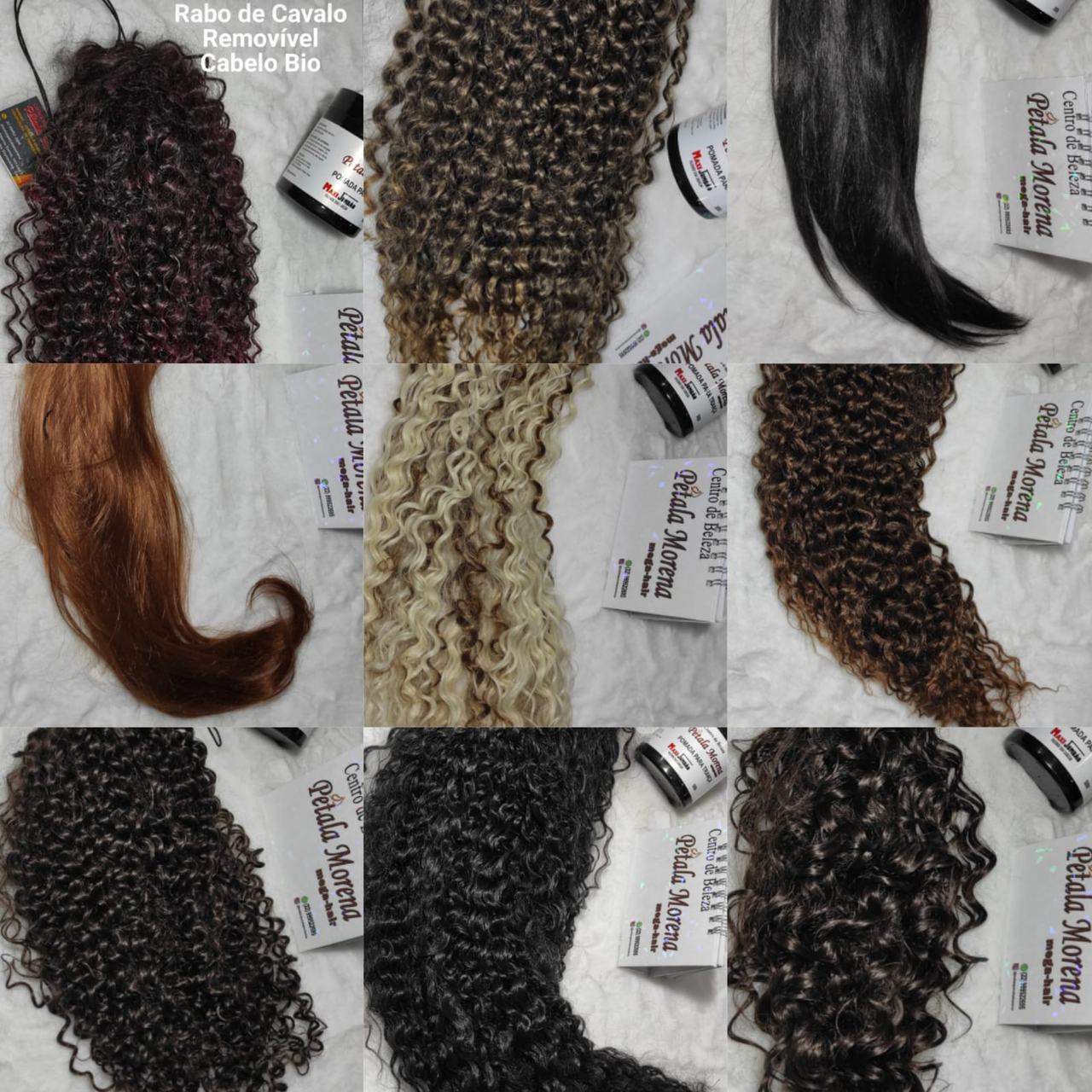 Rabo de cavalo volume natural